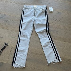 NWT mothers insider crop step fray pants